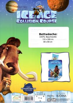 Bettwäsche Ice Age - Collision Course - 135x 200 cm + 80 x 80 cm - Baumwolle